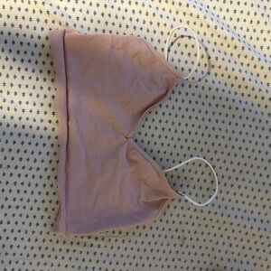 Free People Peach Bralette with Spaghetti Straps